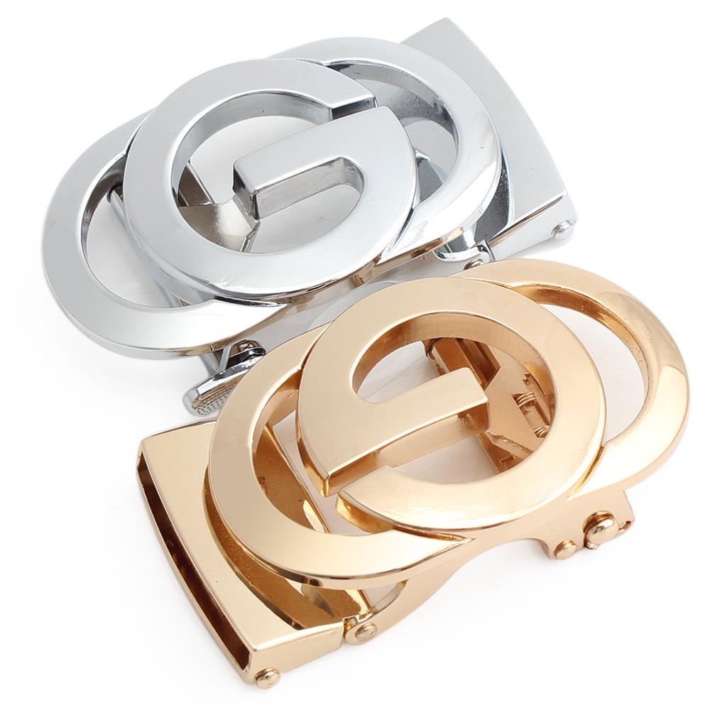 **Hongsheng Men's Zinc Alloy Automatic Belt Buckle with Classic Logo**