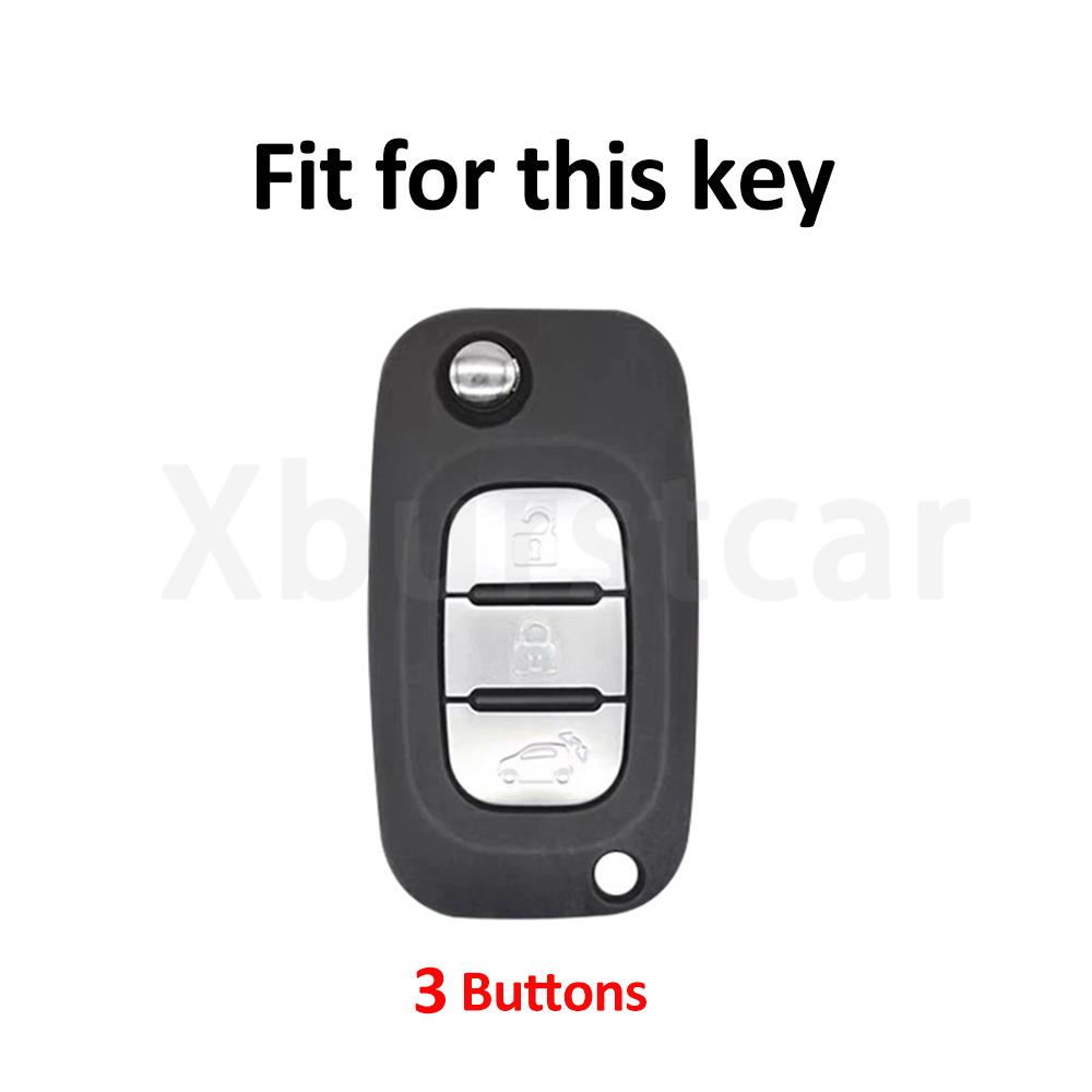 3Button Tpu Auto Key Fob Cover Case Fit For Renault Clio Megane Fluence Fit For Mercedes Fit For Lada Vesta Granta Xray Kalina Priora Sedan Sport