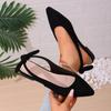 Sandali Donna Eleganti di Marca a Punta Chiusa Moda Nodo a Farfalla Quotidiani Taglie Forti Fondo Leggero Morbido Comodi Piatti Slingback
