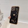 6D side electroplated love bracelet for iPhone17promax mobile phone case Apple 16 eye protection case 15