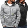 Felpa con zip casual sportiva da uomo Giacca Cappotto Taglie Forti