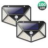 Langlebige und wasserdichte 100 LED Solarleuchten Gartenwandleuchte mit intelligentem Bewegungssensor