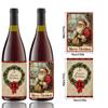 12 pz Etichette Adesive Retro Buon Natale per Bottiglie di Vino Decorazione Festa di Natale Capodanno Regalo Fai da Te Adesivi Sigillanti