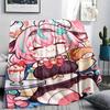 1Pc Cartoon Print Flannel Blanket, High Quality Comfortable for All Seasons, Home Decor, Warmth and Comfort, Perfect for Christmas Birthday Gift