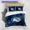 Set Biancheria da Letto Stampato 3 Pezzi Atalanta FC Traspirante Copripiumino con Federe Biancheria da Letto Decorativa per Camera da Letto Casa