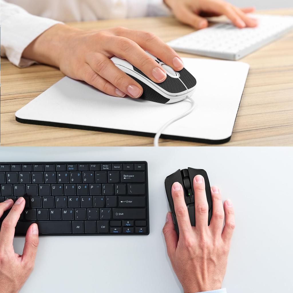 Kwmobile Mouse Grip for Razer Viper V2 Pro - Anti-Slip Grip Tape, Pre-Cut, 0.5mm Thick, Black