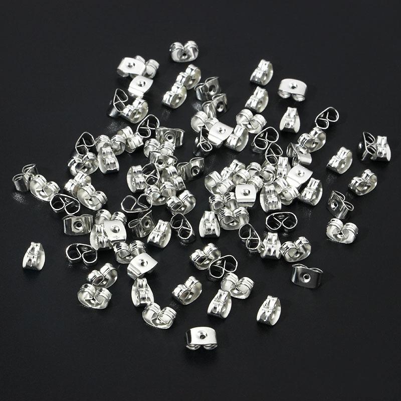 

100pcs/Lot High Quality Gold Plated Plug Earring Settings Base Ear Studs Back Stopper Wholesale Suppliers