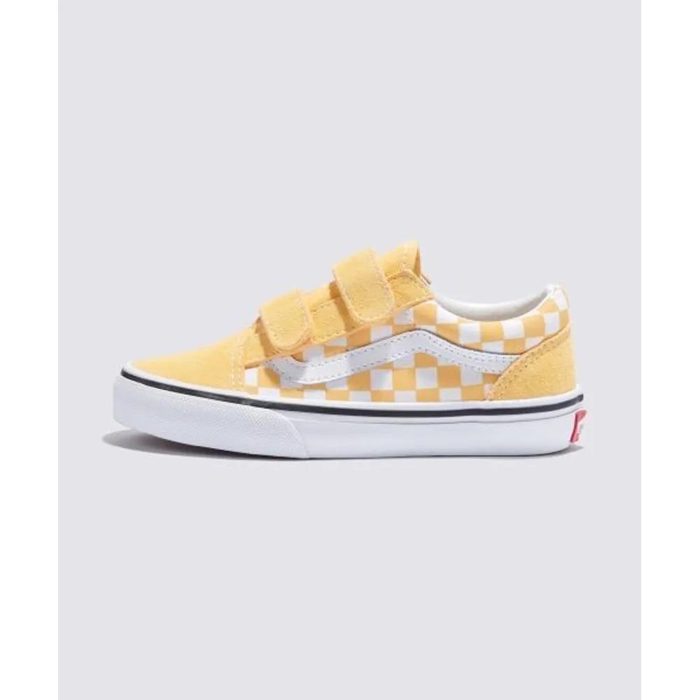 Vans ДЕТСКИЕ Old Skool V Теория Цвета Клетка Банановый Крем 05 210
