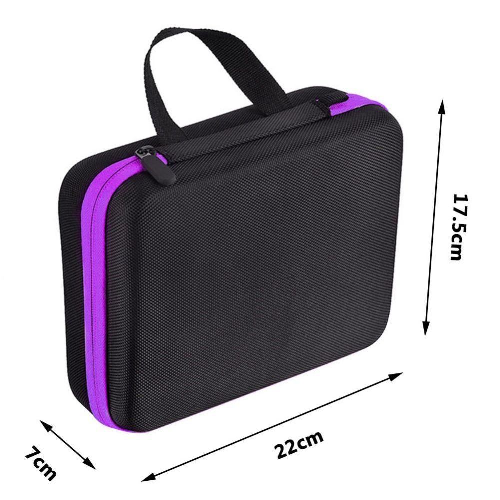 Portable Essential Oils Carrying Case EVA 30 Slots Essential Oil Organizer Bag 15ml Bottles Hard Shell Nail Polish Storage Bag