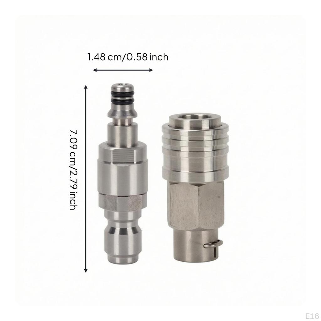 Pressure Washer Hose Fittings with Quick Release AntiTwist Disconnect Kit