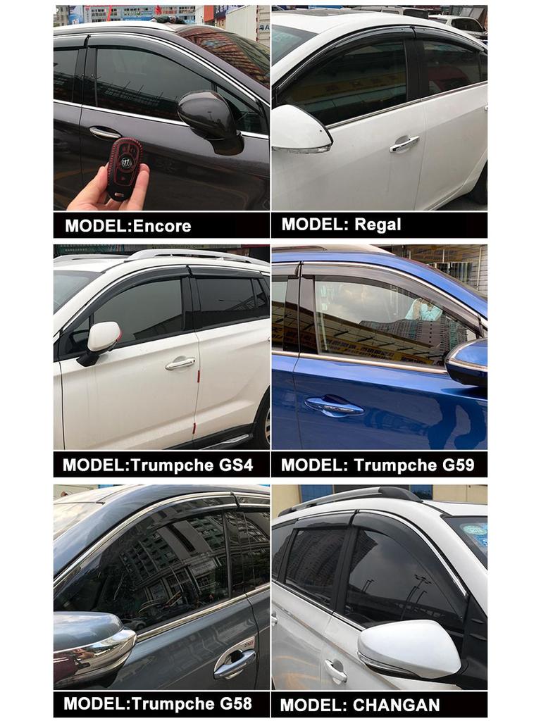 Changan CS35/CS35 PLUS Regenschutz: Seitenfenster-Windabweiser, Rückspiegel-Schutz und Autotür-Sonnenschutz