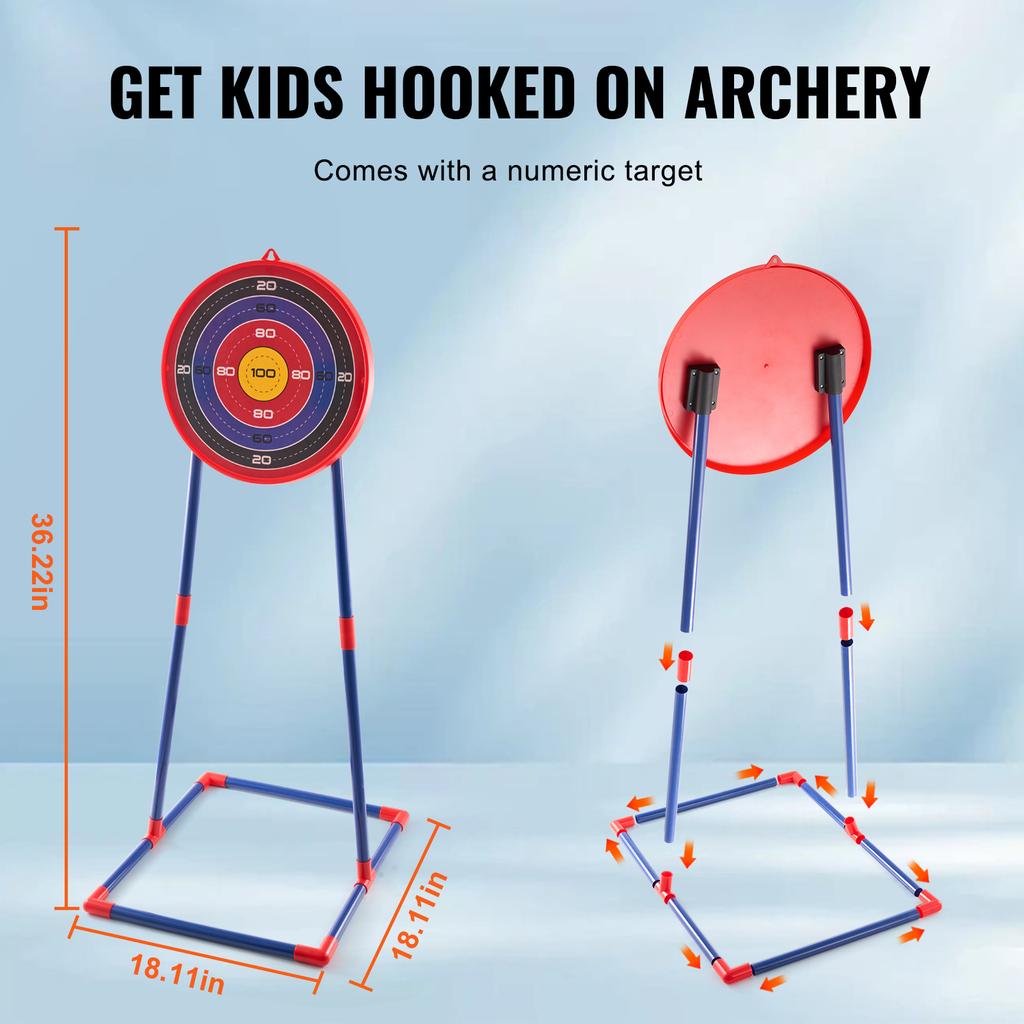 SucceBuy Bow and Arrow Set for Kids 2 Pack LED Archery Set with 20 Arrows 2 Guns Outdoor Toy for Children Boy & Girl 6+ Year Old