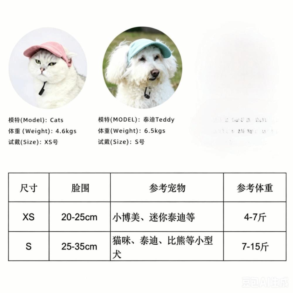 Morbido Tessuto a Coste Cappellino da Baseball per Cane Taglio Aperto per le Orecchie Cappello con Ritaglio per Orecchie Corgi Uscita di Viaggio per Animali Domestici