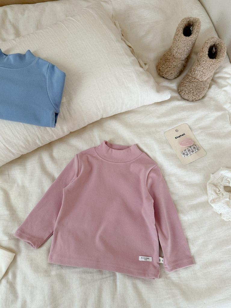 Children's clothing new autumn and winter children's clothing baby clothes boys and girls semi-turtleneck bottoming shirt