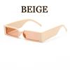 Occhiali da sole vintage punk UV400 rettangolari neri Personalità Steampunk Shades Donna Uomo Occhiali Accessori moda