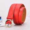 Women'S Jeans Belt Women'S Leather Casual Cowhide Belt Thin And Simple