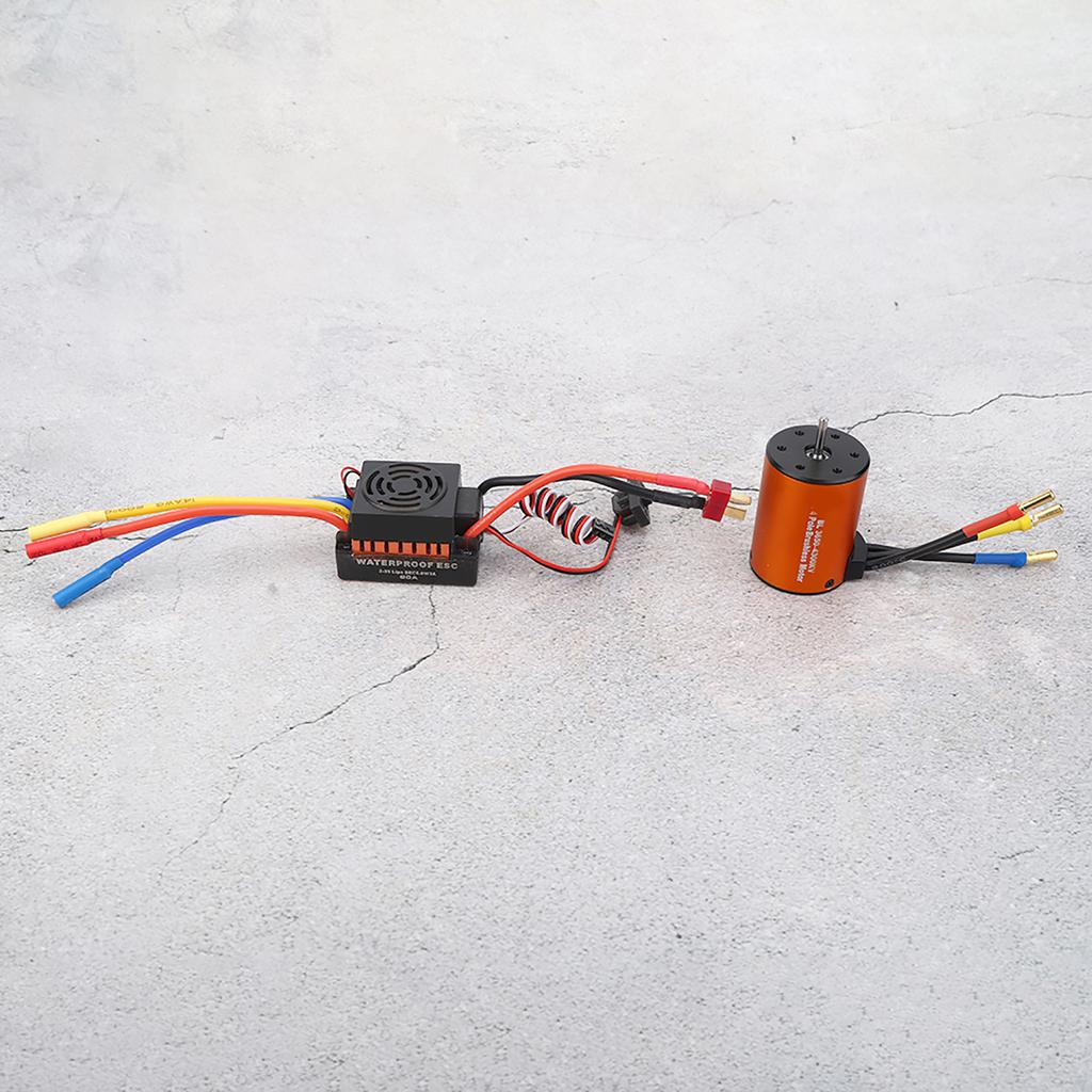3650 4300KV Brushless Motor 60A ESC Upgrade Parts Accessory for 1/10 RC Car Model