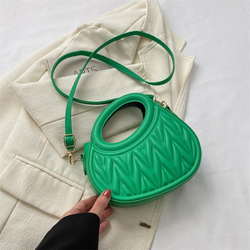 Stylish And Casual Women's Pu Leather Handbag Fashionable Trendy Shoulder Bag