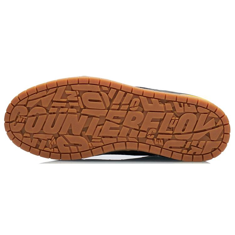 Li Ning CF Tracing Textile, Synthetic Leather Slip Resistant, Abrasion Resistant, Lightweight Low Top Skateboard Shoes AGCR299-2