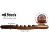 1pc Guasha Wood Massage Stick Tools, 5 Beads Back Massage Roller Stick, Lymphatic Drainage Massager for Body Shaping