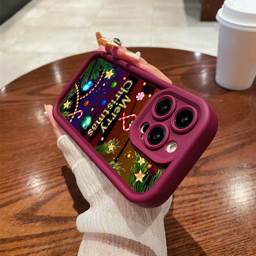 

Чехлы для телефонов Ae119 Merry Christmas Santa art design для Samsung M54 A72 M23 Moto G30 Google Pixel 9 OnePlus 11 Tecno Angel Eye Ladder Protective Cover itel P55 5G