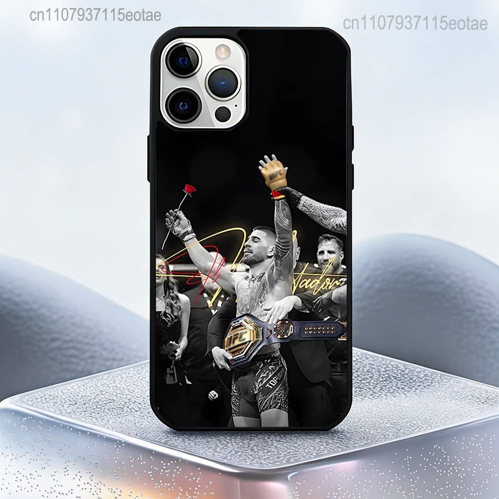 I-Ilia T-Topuria Champion Magnetic Wireless Charging Case For iPhone 11,12,13,14,15,16,17,Pro,Max,Plus Shockproof Cover