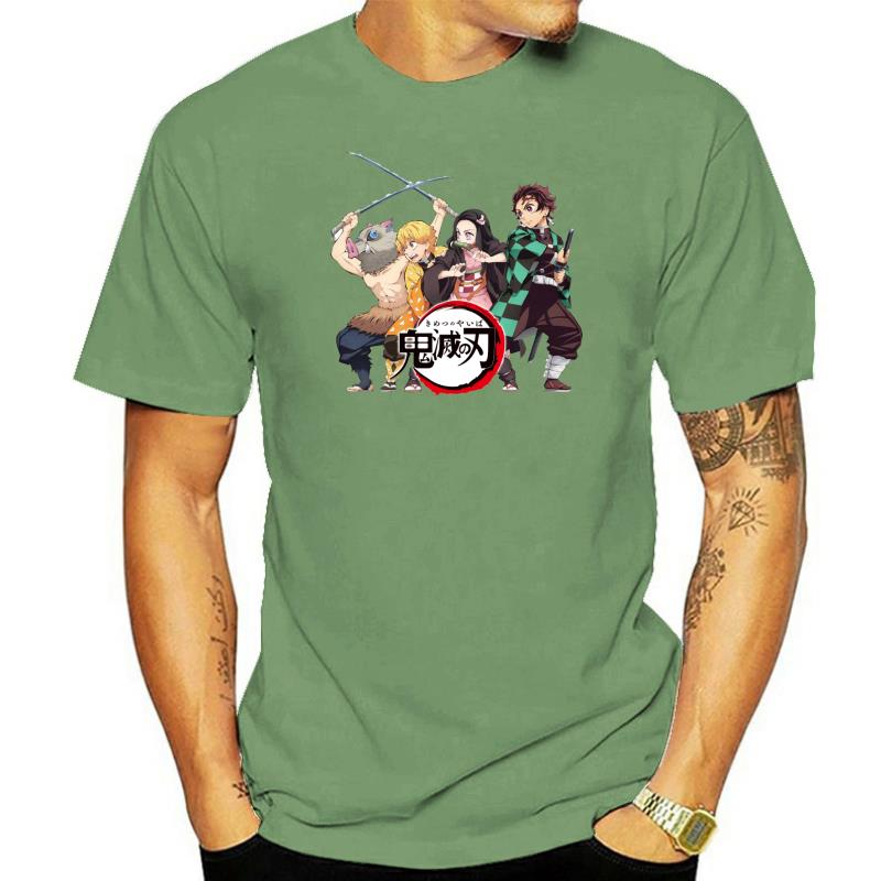 Family Bonds T-Shirts Unisex Cotton T Shirt Front Back Demon Slayer Kimetsu No Yaiba Anime Two Sides Short Sleeve Tee Plus Size