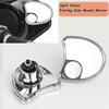 Chrome Batwing Inner Fairing Mount Side Mirrors with Blind Spot for Harley Touring