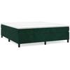 Maison Exclusive - Sommier à lattes de lit et matelas Vert foncé 180x200cm Velours