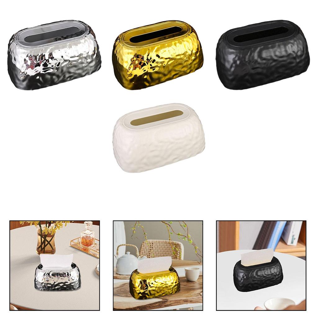 Acrylic Tissue Box Paper Holder ,Tissue Holder , Luxury Creative Desktop Organizer for Farmhouse Counter Hotel,