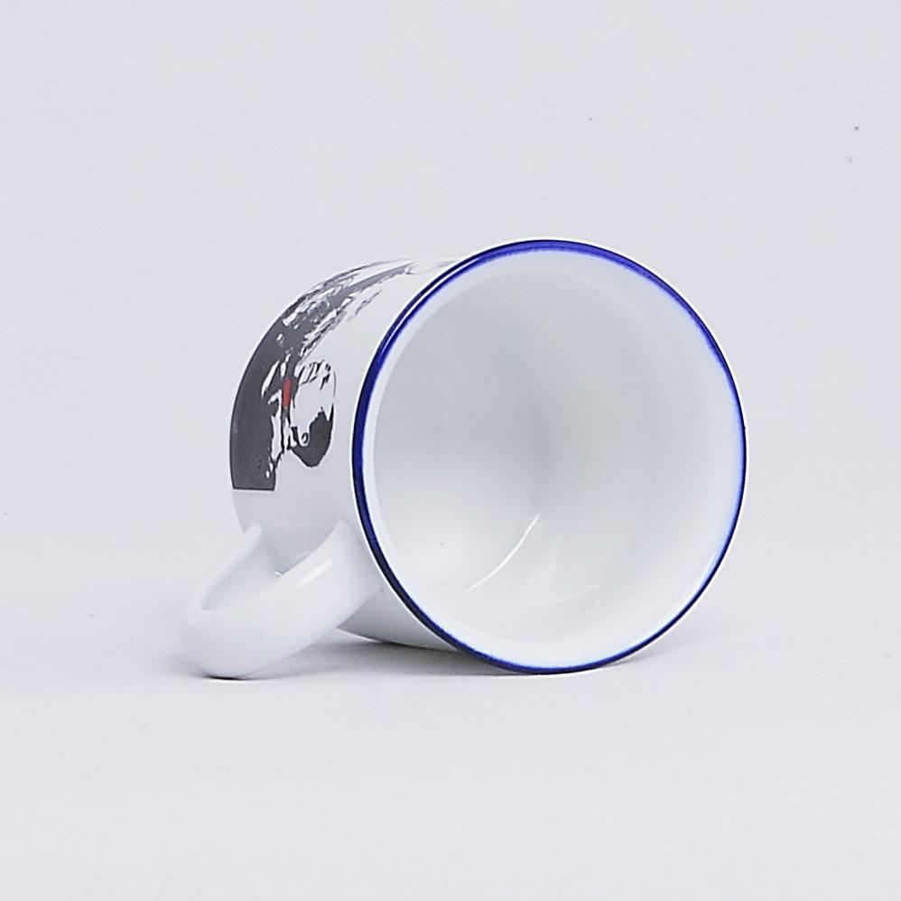 Private Personality Sub Mini Teacup Ceramic Water Cup Creative Small Nostalgic Retro Imitation Enamel Cup Teacup