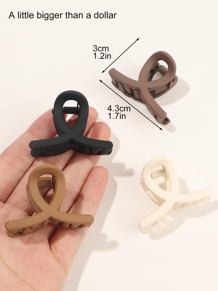 5 PCS Small Hair Clips for Women & Girls, Durable Matte Claw Clips for Thin Hair, Strong Hold NonSlip Medium Hair Claw Clips