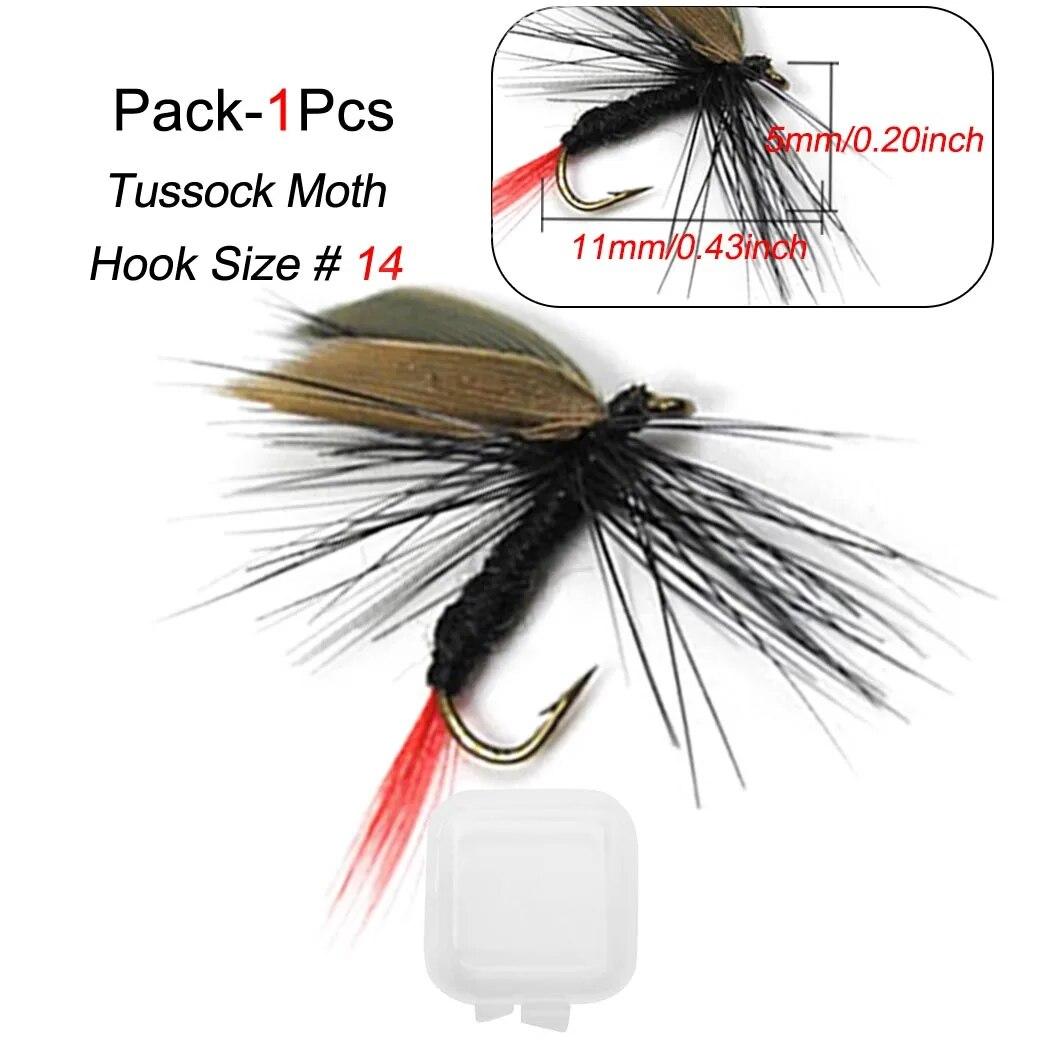 1/3 шт. сухие мушки для ловли форели — фото 12