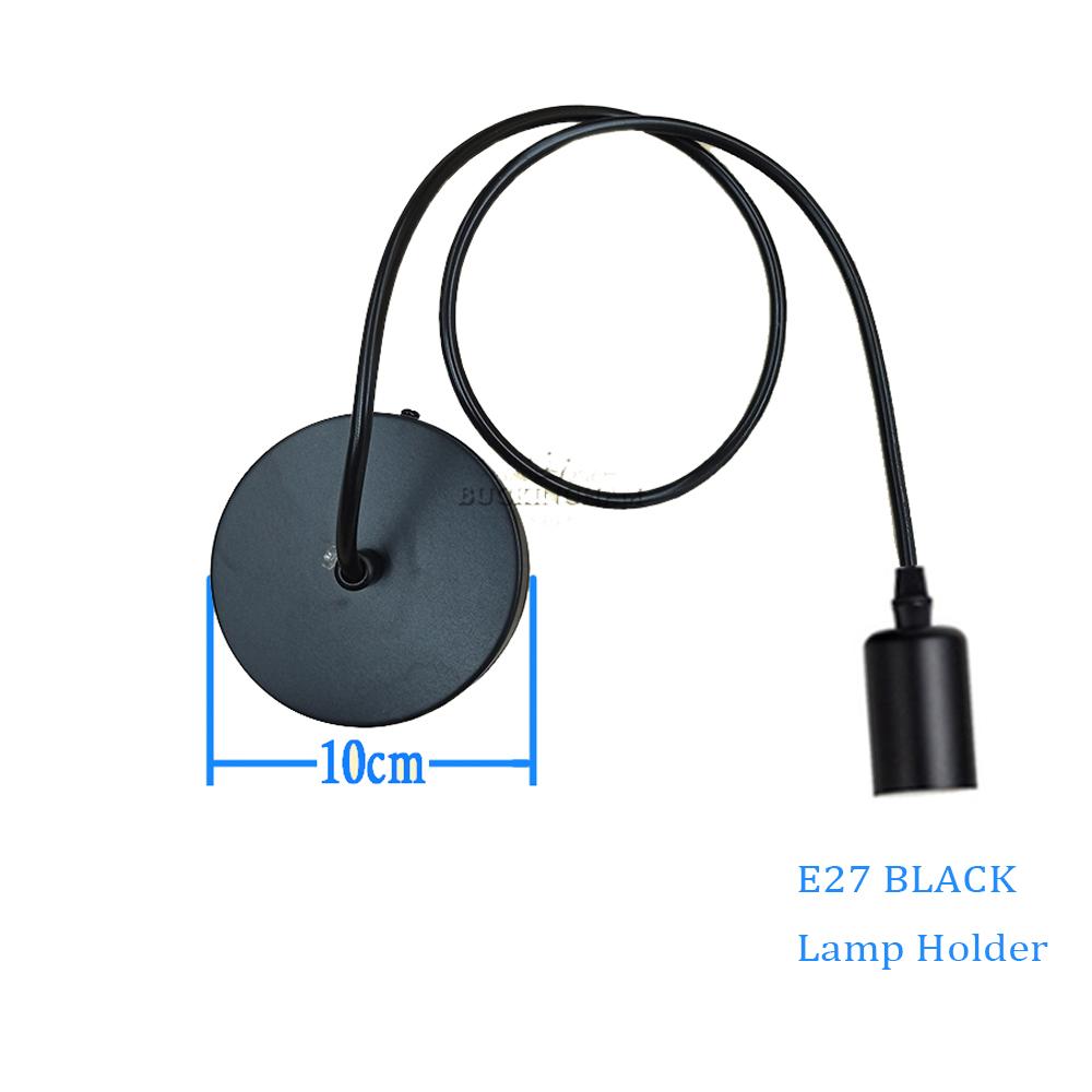

Ретро Винтаж Подвесные Светильники Скандинавский Минимализм Простые Промышленные Подвесные Светильники Edison E27 Патрон Потолочный Патрон 1 meters wire темно-серого
