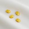 Sand Gold Plated Ruyi Cloud Spacer Beads - Chinese Style DIY Jewelry Material