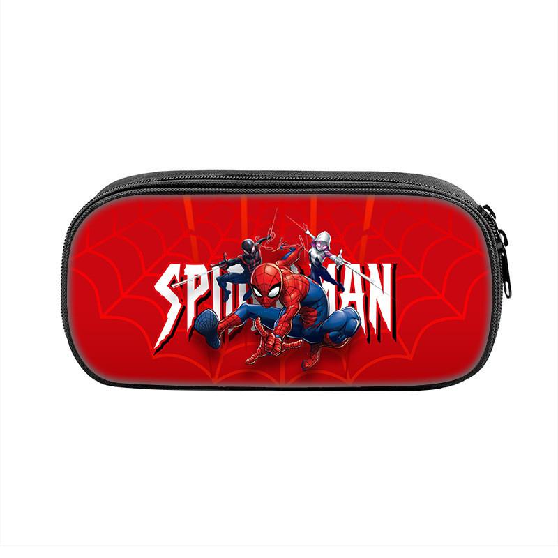 Spider Man Large Capacity Nylon Pencil Case For Students And Kids