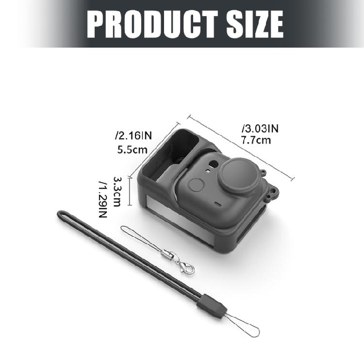 Silicone Housing Case For Sports Cameras Impact Resistant Construction Easy Clean Materials Integrated Safety Lanyard