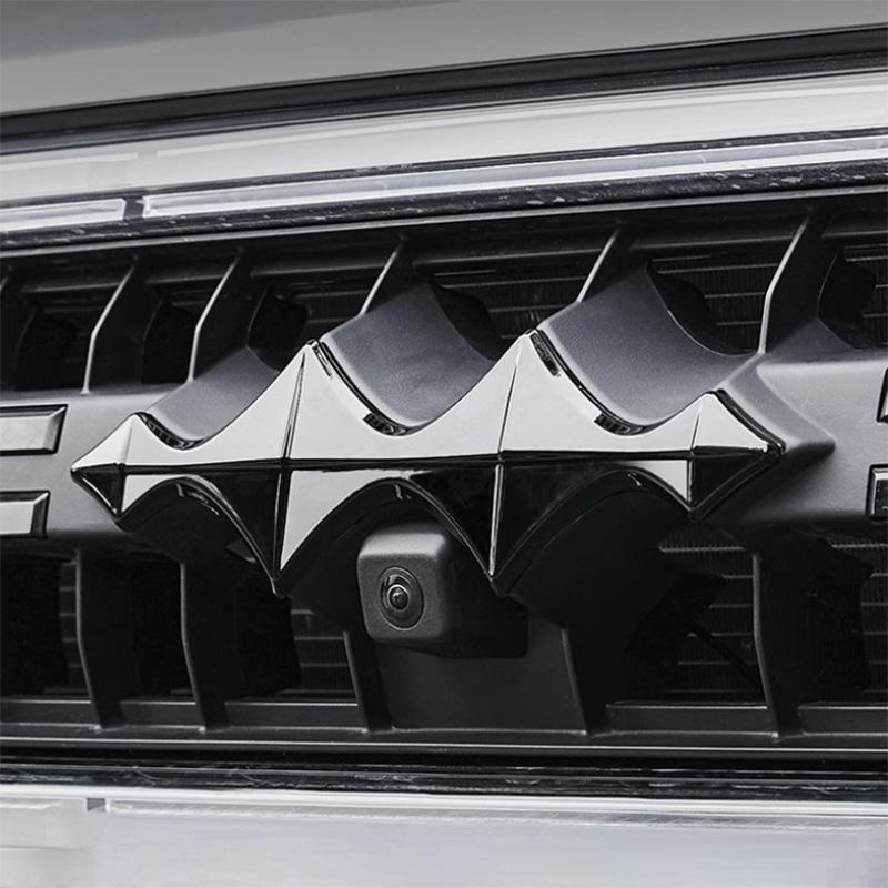 Für Equation Leopard 5/8 2024 2025 Auto Schwarzes Emblem Auto Logo Vorne und Hinten Externes Zubehör