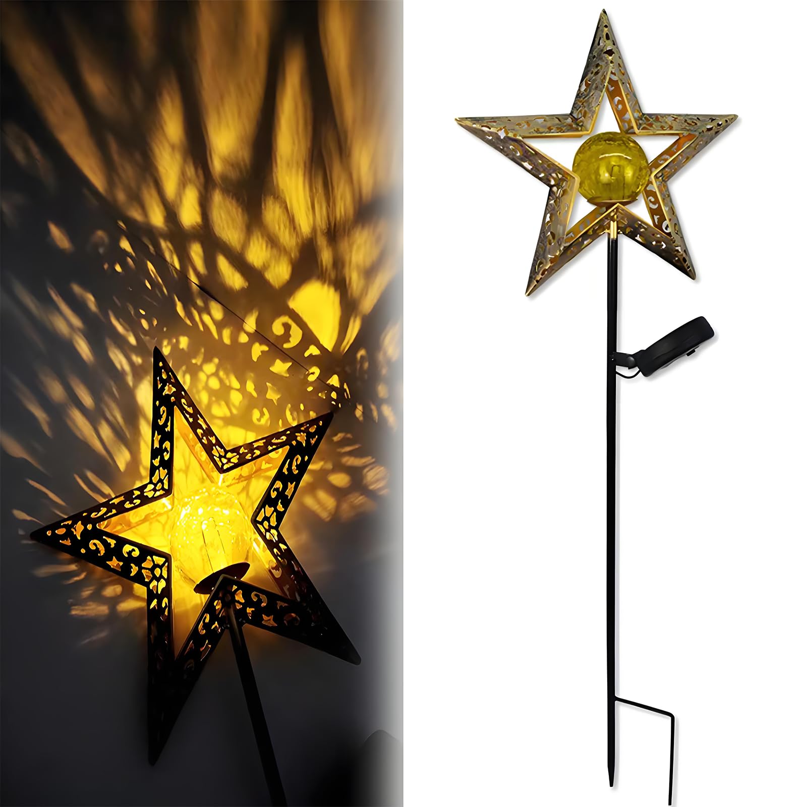 Hummingbird Moon Solar Garden Light Stake, Solar Hummingbird Light, Solar Garden Path Light Stake, 1 piece Pack of 1