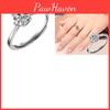 Fashionable And Elegant Diamond-encrusted Ring For Women Adjustable Six-claw Opening Ring