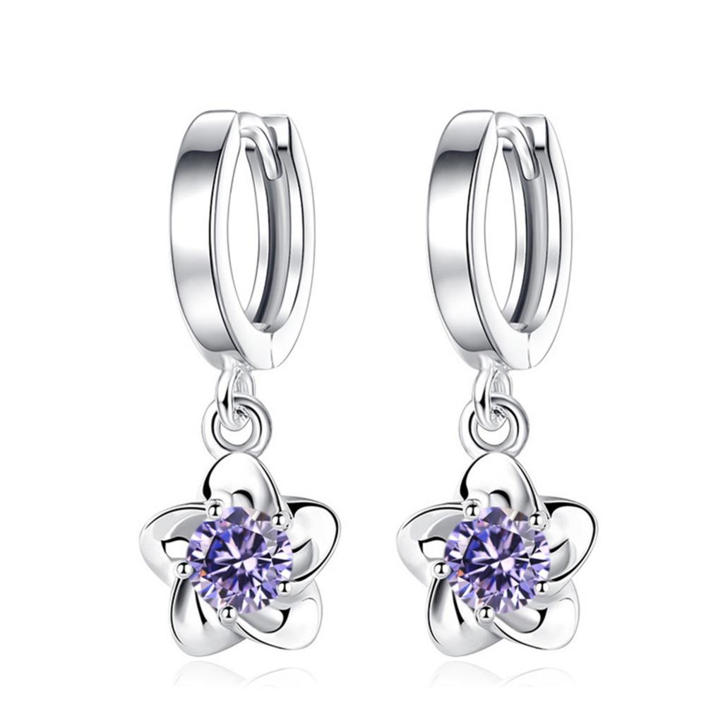 Rotating Diamond Women's Earrings Earring Accessories Flower Earrings