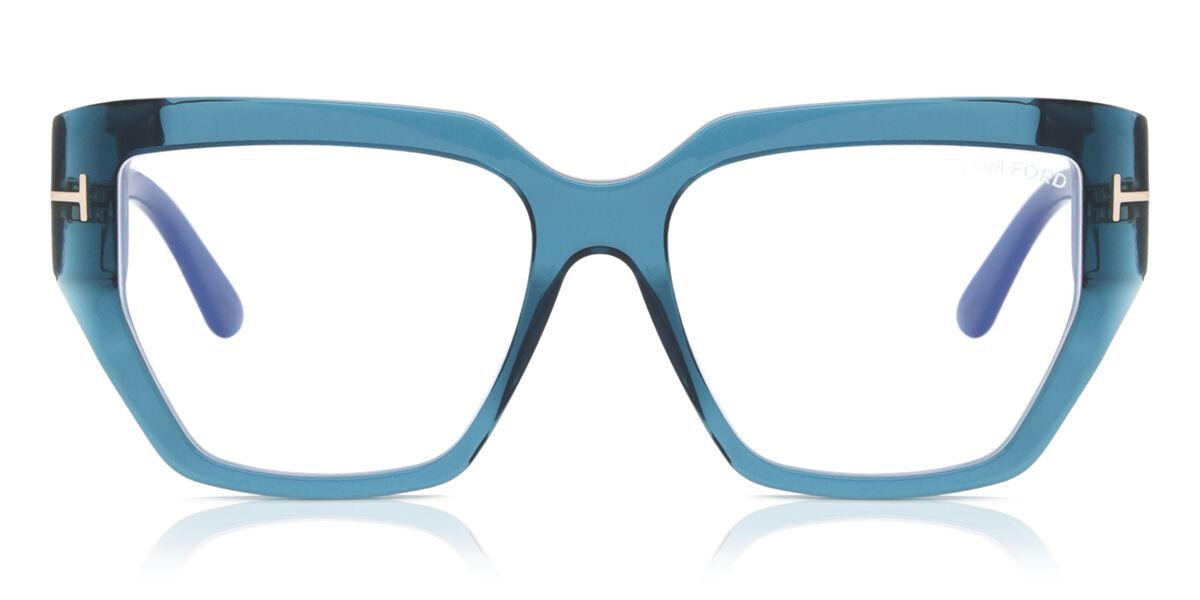 

Tom Ford Ft5951 B Blue Light Block 092 Women Eyeglasses Yankees Blue/54