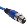 Plug and Play 3 Pin XLR Male to Female Audio Cable Blue Woven XLR Cable  Audio Equipment