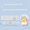 3D Silicone Shiba Inu Mouse Pad with Wrist Support Cushion