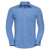 Russell Collection Mens Polycotton Tailored Long-Sleeved Shirt