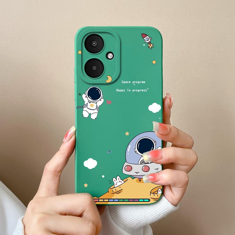 Funda Para Xiaomi Poco F5 X6 Pro F6 M6 4G 5G Lindo Astronauta Piloto Protector de Pantalla Silicona Líquida A Prueba de Golpes Bolsas Populares Para Teléfono Parachoques Para Xiaomi