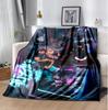 Cyberpunk Flannel Blanket Soft Warm All-Season Throw, Design for Camping, Car Travel, Hiking Sofa, Bed, Office Perfect Gift for Parties
