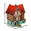 MOC Medieval Tavern Building Blocks Model Medieval Tavern Modular Architecture Street View Bricks Assembly Toys Kids DIY Gifts