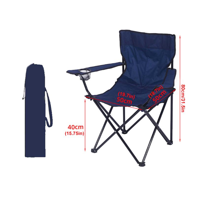 1PC Fishing Chair Lightweight with Storage Bags Outdoor Armrest Beach Stool Hot for Camping Portable Folding Chair Lawn Stool