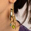 Ancient Egyptian Golden Hand Snake Earrings - Unique & Aesthetic Jewelry